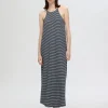 Kjoler>SELECTED STRIBET MAXIKJOLE Blue