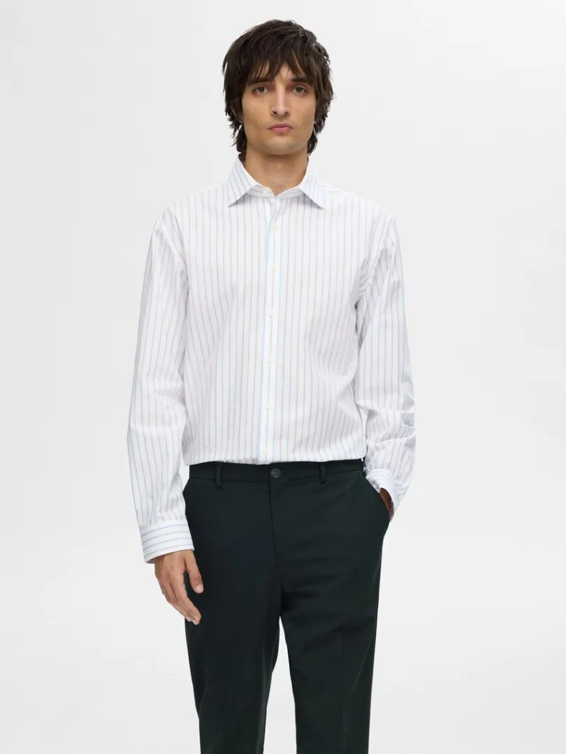 stribet_slim_fit_shirt_0-1.webp Skjorter>SELECTED STRIBET SLIM FIT SHIRT White