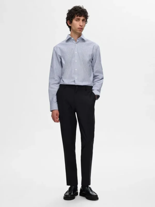 Skjorter>SELECTED STRIBET SLIM FIT SHIRT Blue