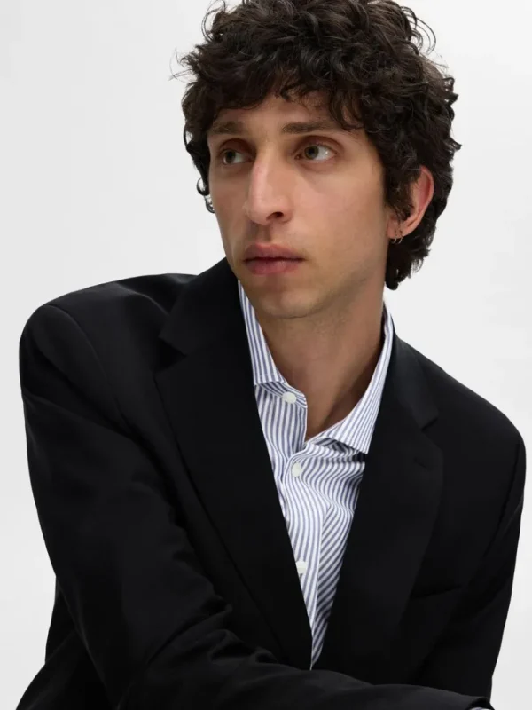 Skjorter>SELECTED STRIBET SLIM FIT SHIRT Blue