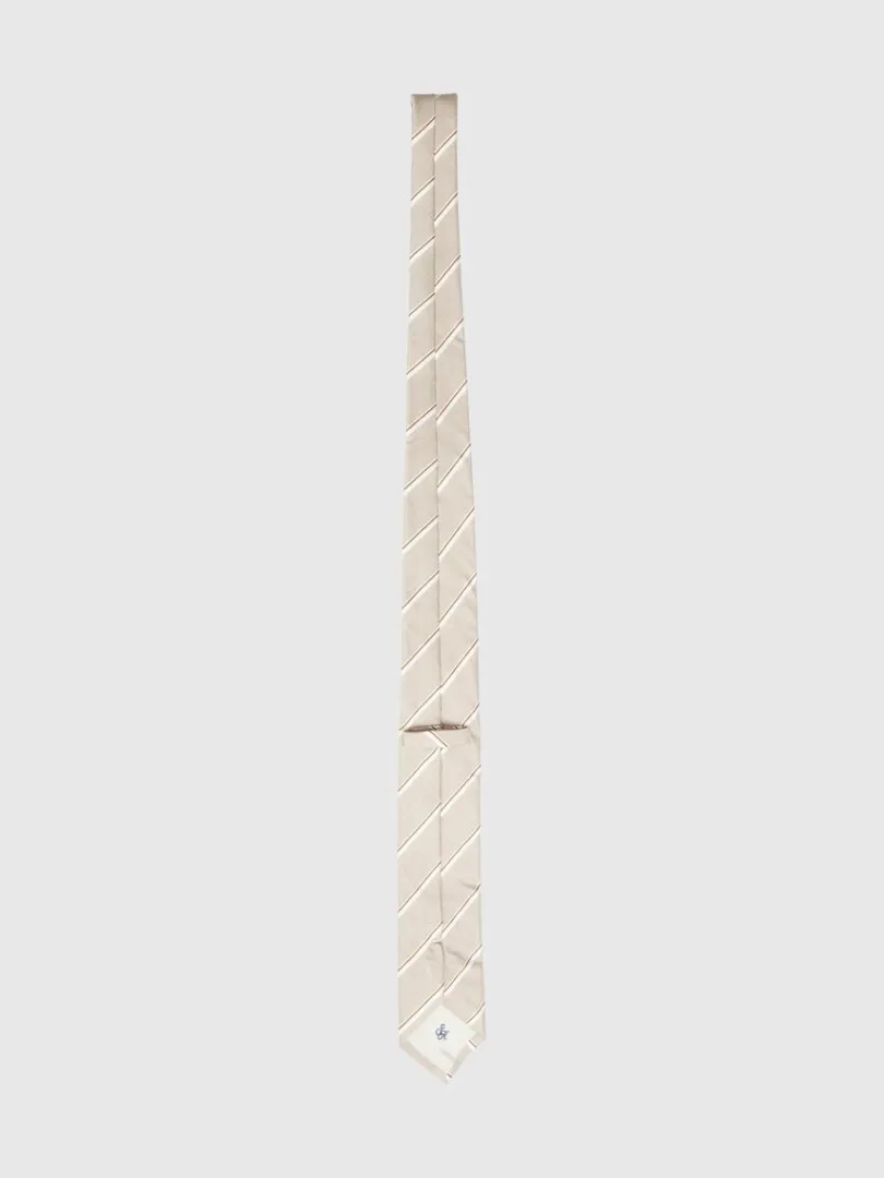 stribet_slips_1-6.webp Accessories | Jakkesæt & Blazers>SELECTED STRIBET SLIPS Beige