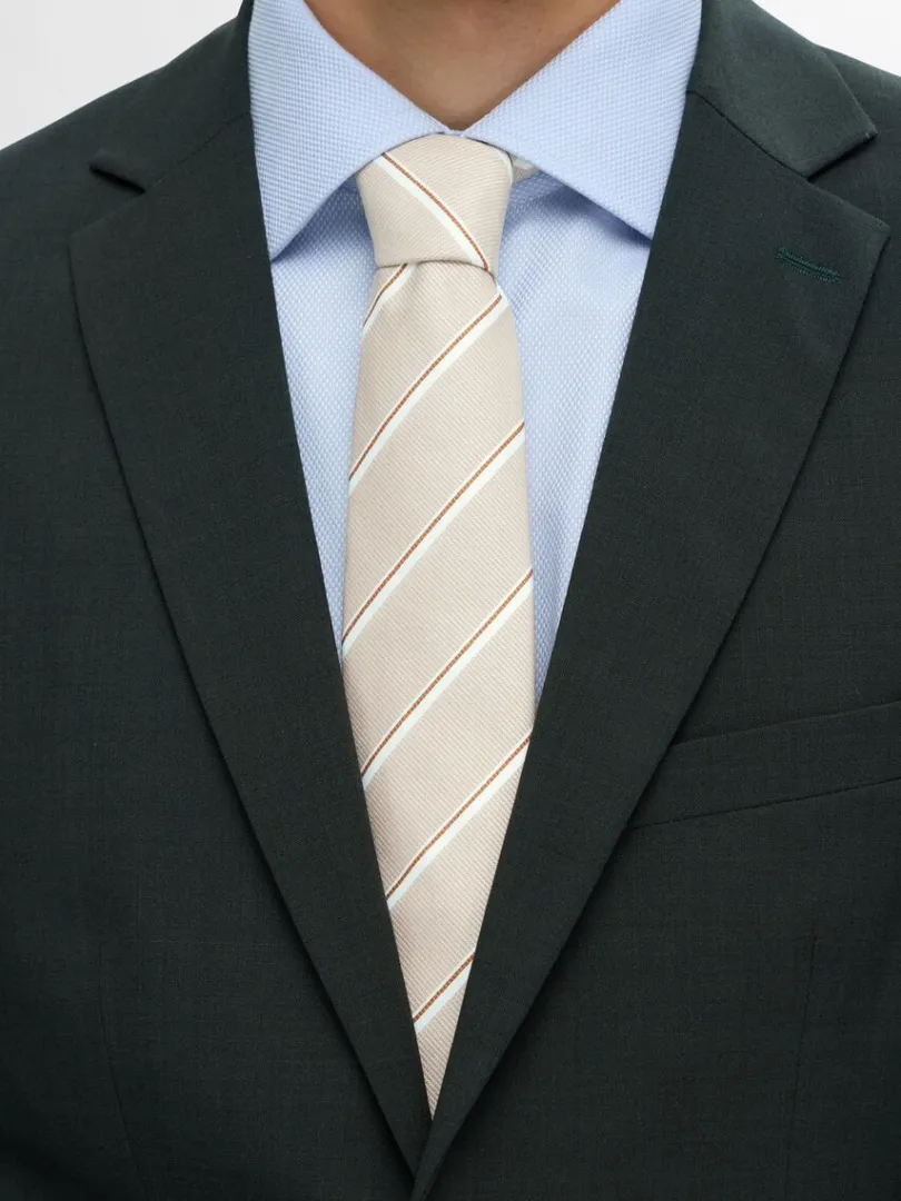 stribet_slips_2-4.webp Accessories | Jakkesæt & Blazers>SELECTED STRIBET SLIPS Beige