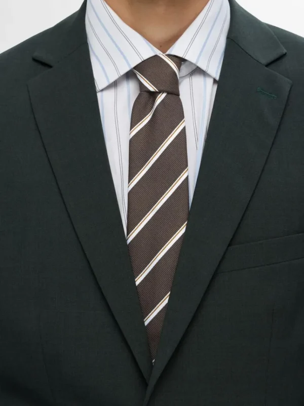 Accessories | Jakkesæt & Blazers>SELECTED STRIBET SLIPS Brown