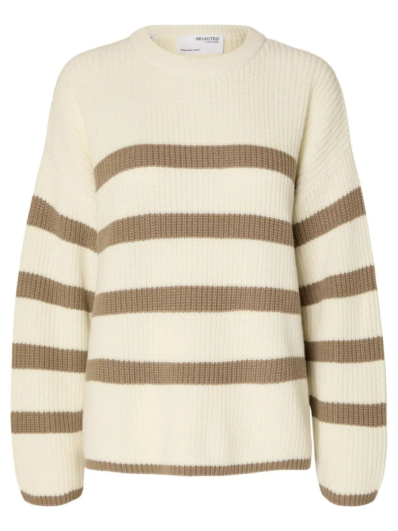 stribet_striktrje_5-4.webp Strik>SELECTED STRIBET STRIKTRØJE Beige
