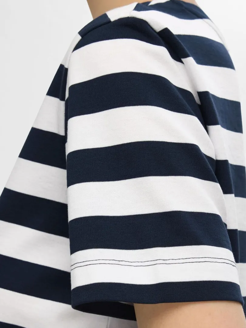 stribet_tshirt_3.webp T-shirts>SELECTED STRIBET T-SHIRT Blue