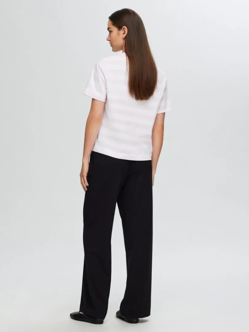 stribet_tshirt_4-2.webp T-shirts>SELECTED STRIBET T-SHIRT Pink