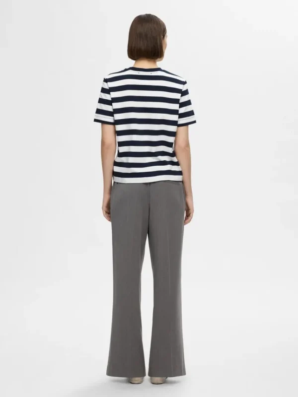 T-shirts>SELECTED STRIBET T-SHIRT Blue