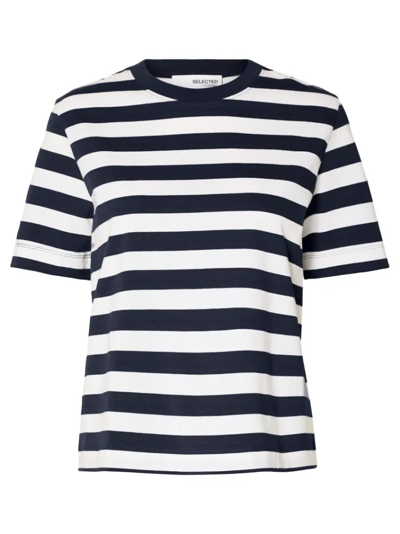 stribet_tshirt_5.webp T-shirts>SELECTED STRIBET T-SHIRT Blue