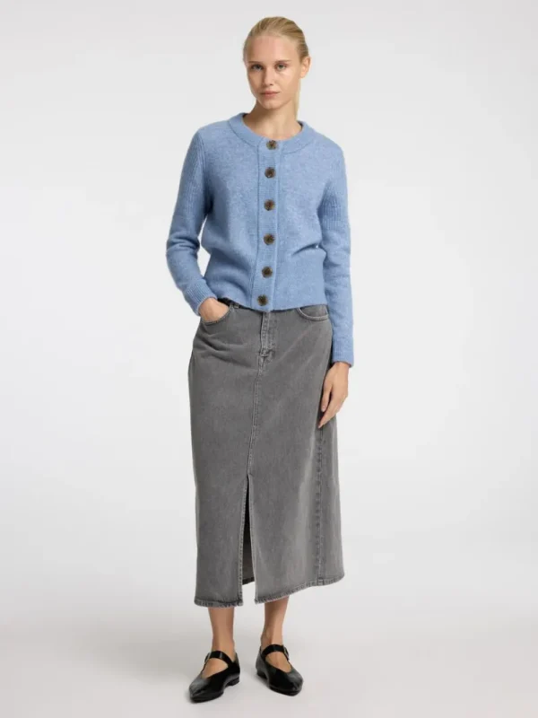 Strik>SELECTED STRIKKET CARDIGAN Blue