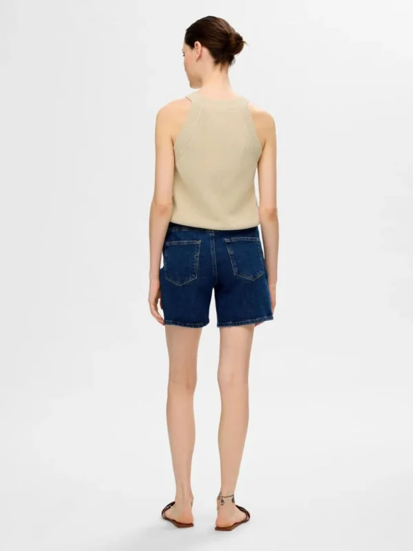 Toppe Og Bluser | Strik>SELECTED STRIKKET HALTERNECK TOP Beige