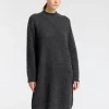 Kjoler | Strik>SELECTED STRIKKET KORT KJOLE Grey