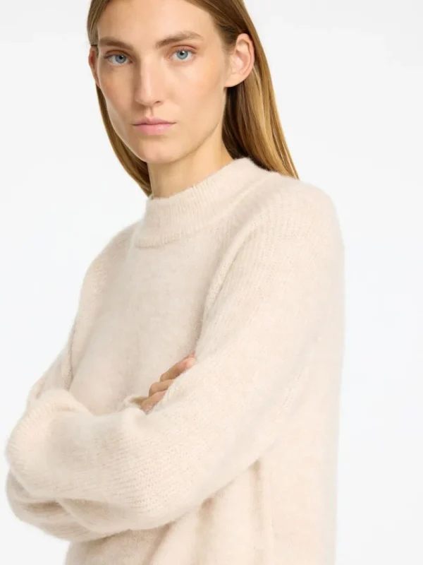 Kjoler | Strik>SELECTED STRIKKET KORT KJOLE Beige
