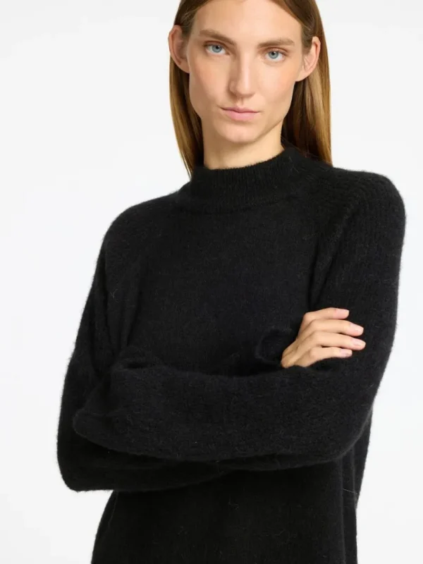Kjoler | Strik>SELECTED STRIKKET KORT KJOLE Black