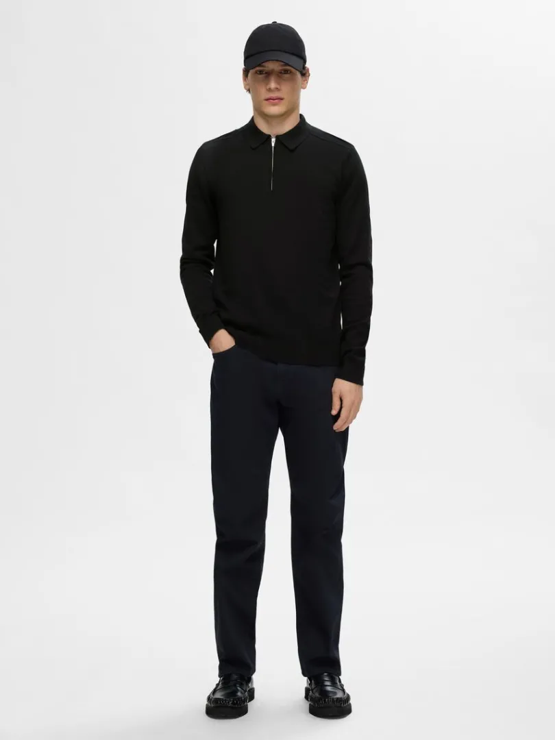 strikket_langrmet_polo_1-2.webp Strik>SELECTED STRIKKET LANGÆRMET POLO Black