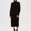 Kjoler | Strik>SELECTED STRIKKET MAXIKJOLE Black