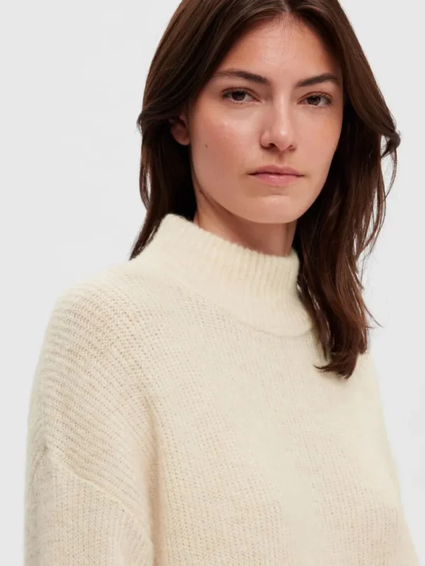 Kjoler | Strik>SELECTED STRIKKET MAXIKJOLE Beige