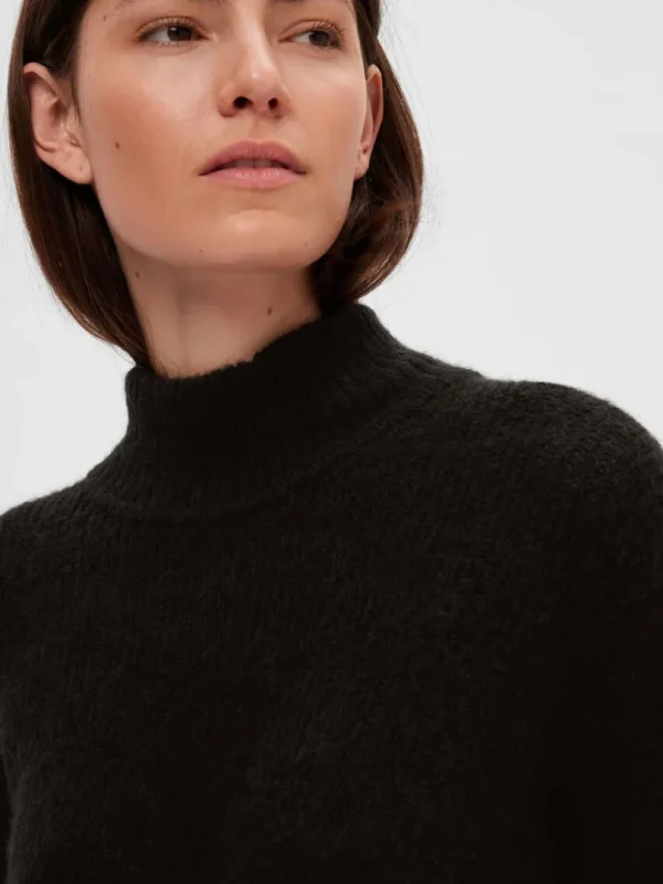 Kjoler | Strik>SELECTED STRIKKET MAXIKJOLE Black