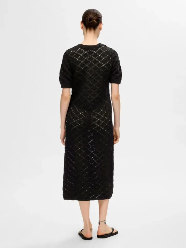 Kjoler | Strik>SELECTED STRIKKET MAXIKJOLE Black