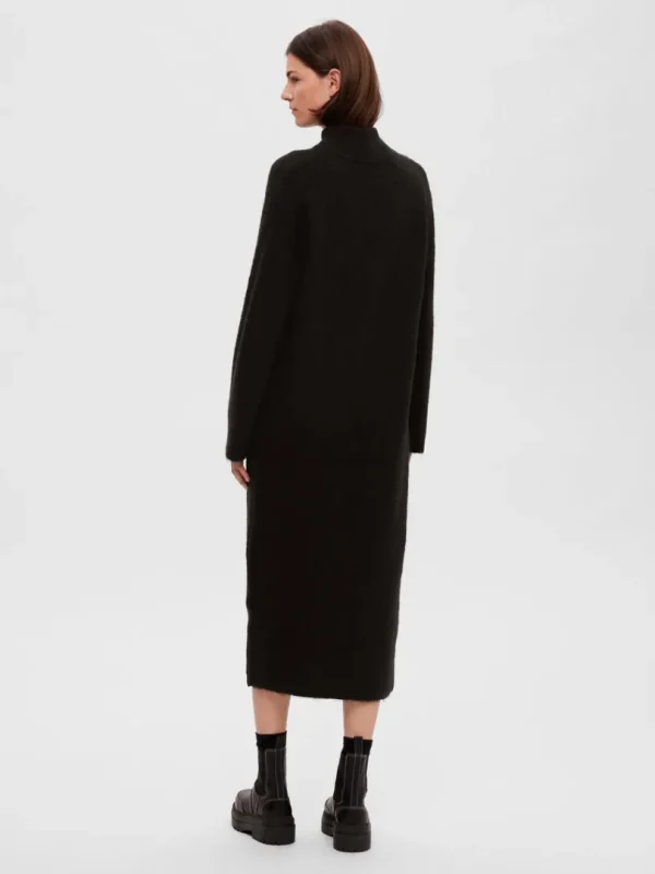 Kjoler | Strik>SELECTED STRIKKET MAXIKJOLE Black