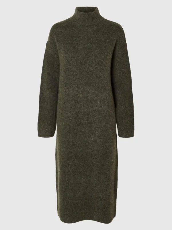 Kjoler | Strik>SELECTED STRIKKET MAXIKJOLE Green