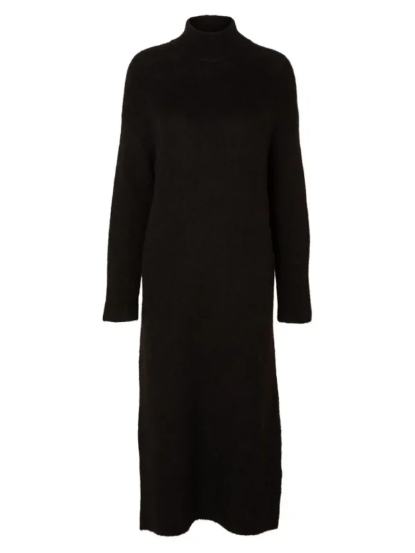 Kjoler | Strik>SELECTED STRIKKET MAXIKJOLE Black