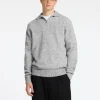 Poloer>SELECTED STRIKKET POLO Grey