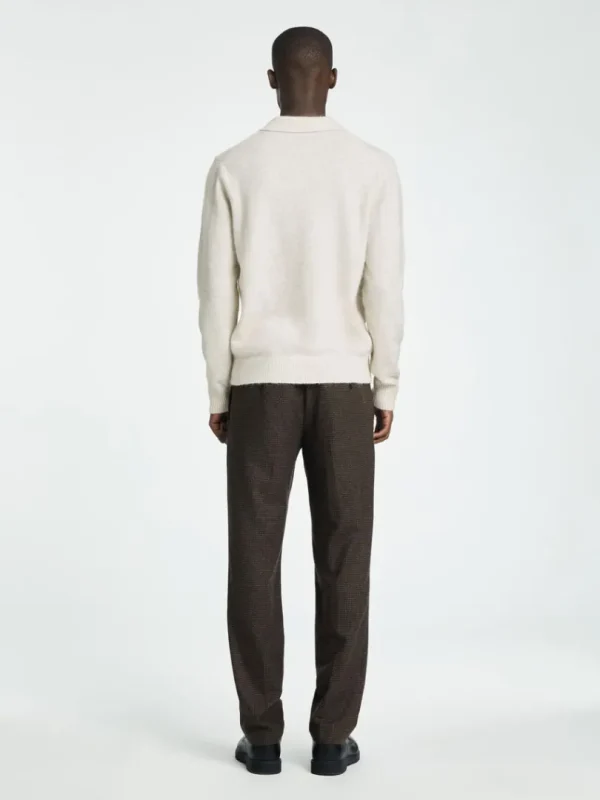 Poloer>SELECTED STRIKKET POLO Beige