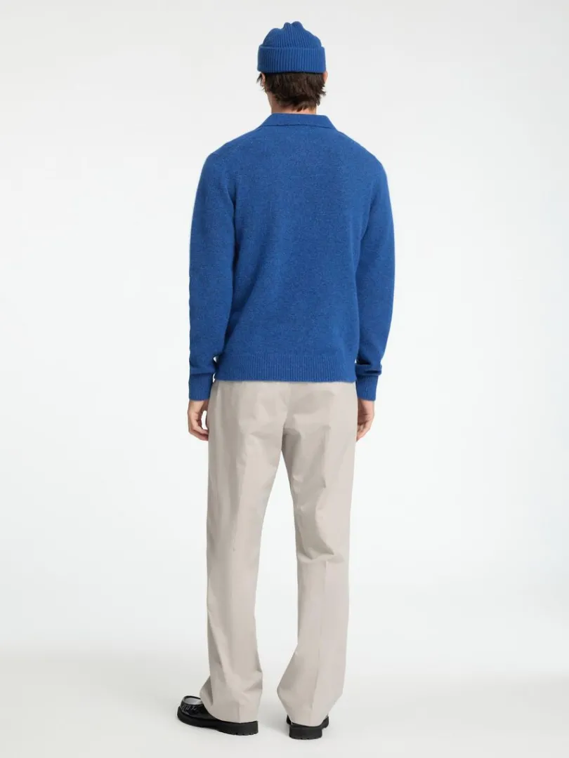 strikket_polo_5-3.webp Poloer>SELECTED STRIKKET POLO Blue