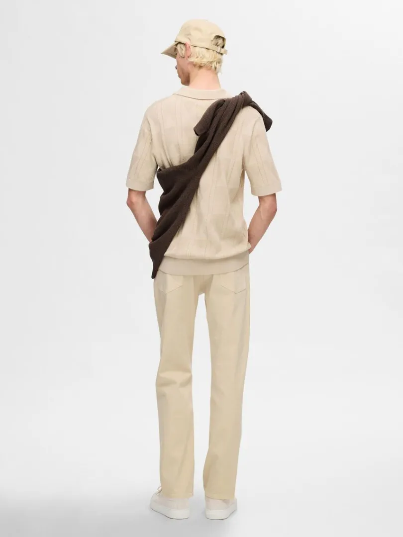 strikket_polo_5-4.webp Poloer | Strik>SELECTED STRIKKET POLO Beige