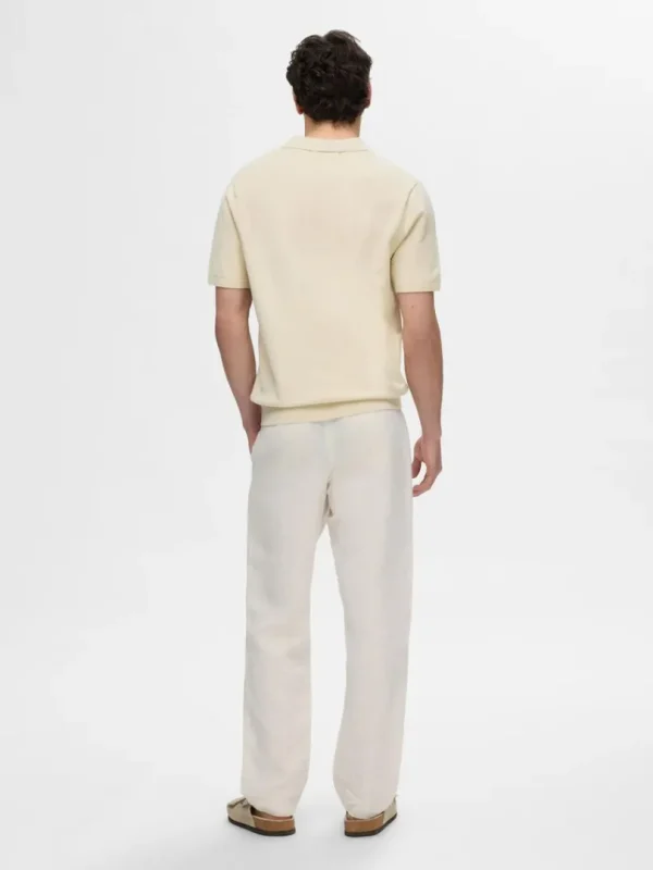 Poloer | Strik>SELECTED STRIKKET POLO Beige