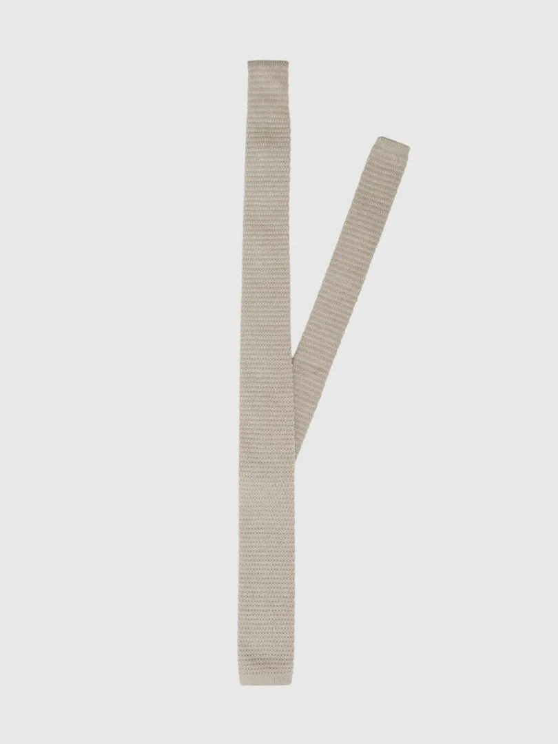 strikket_slips_0-2.webp Accessories | Jakkesæt & Blazers>SELECTED STRIKKET SLIPS Beige