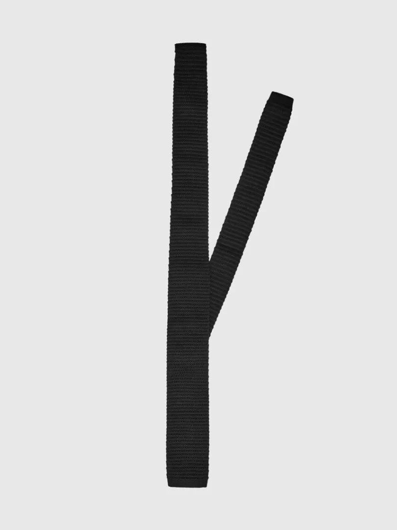 strikket_slips_0-8.webp Accessories | Jakkesæt & Blazers>SELECTED STRIKKET SLIPS Black