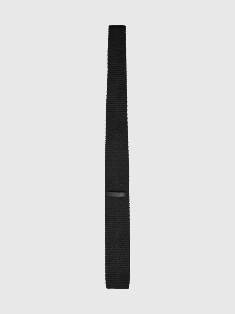 strikket_slips_1-3.webp Accessories | Jakkesæt & Blazers>SELECTED STRIKKET SLIPS Black