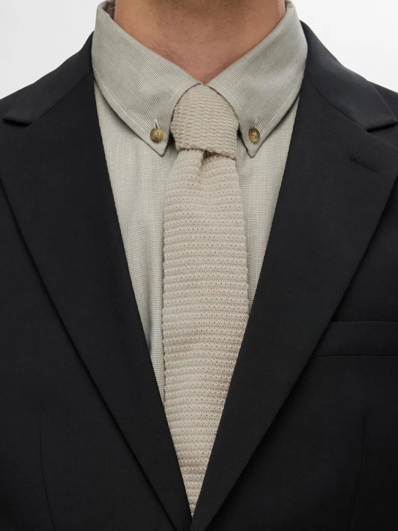 strikket_slips_2-1.webp Accessories | Jakkesæt & Blazers>SELECTED STRIKKET SLIPS Beige
