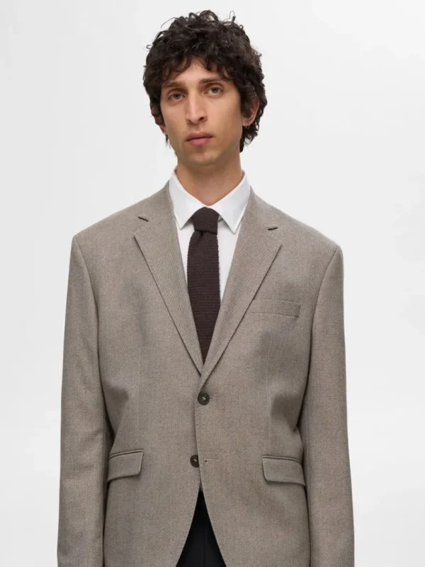 Accessories | Jakkesæt & Blazers>SELECTED STRIKKET SLIPS Brown