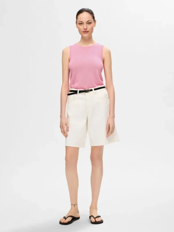 Toppe Og Bluser | Strik>SELECTED STRIKKET TANKTOP Pink