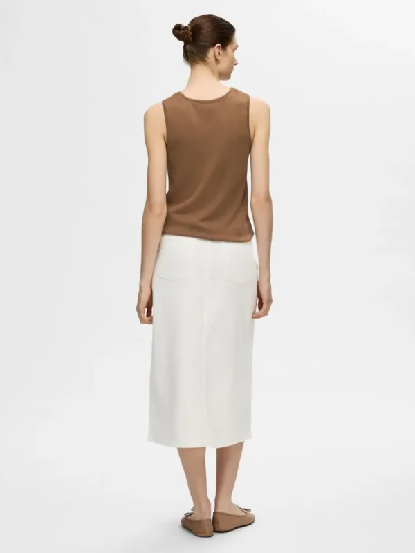 Toppe Og Bluser | Strik>SELECTED STRIKKET TANKTOP Brown