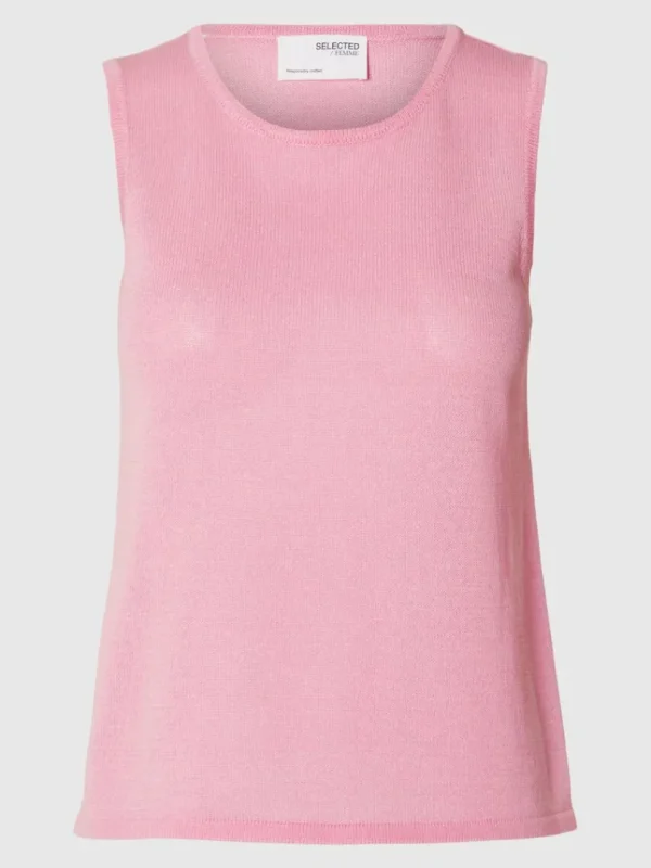 Toppe Og Bluser | Strik>SELECTED STRIKKET TANKTOP Pink