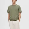T-shirts | Strik>SELECTED STRIKKET T-SHIRT Green