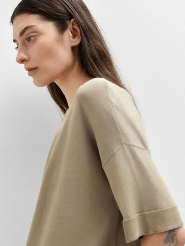 Toppe Og Bluser | Strik>SELECTED STRIKKET T-SHIRT Brown
