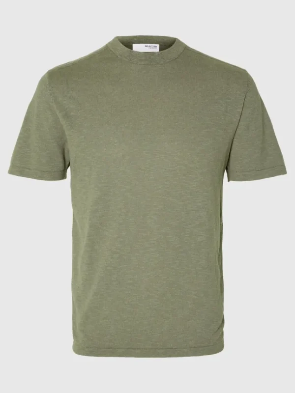 T-shirts | Strik>SELECTED STRIKKET T-SHIRT Green