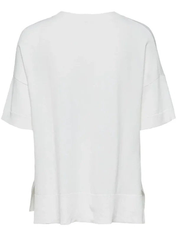 Strik>SELECTED STRIKKET T-SHIRT White