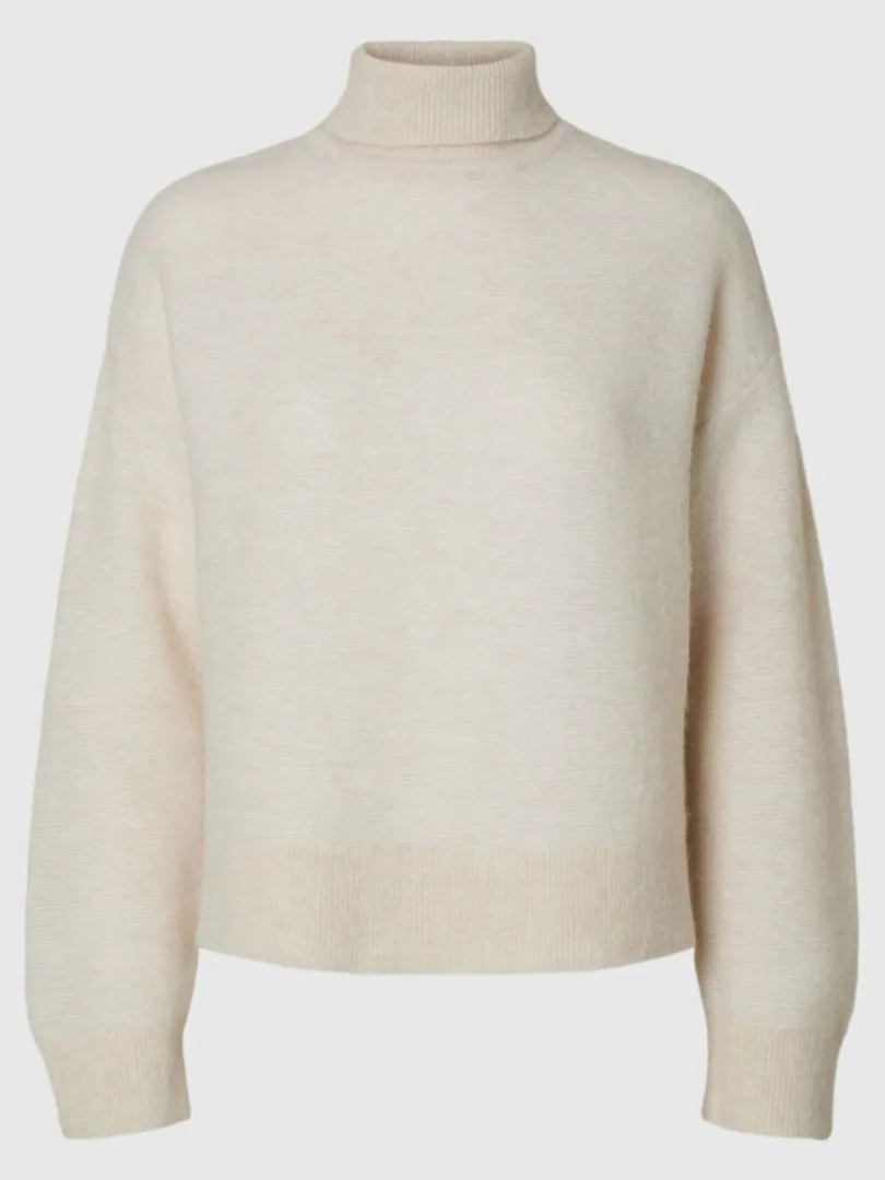 struktureret_rullekrave_0.webp Strik>SELECTED STRUKTURERET RULLEKRAVE Beige