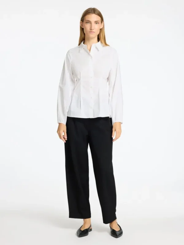 Skjorter>SELECTED STRUKTURERET SKJORTE White