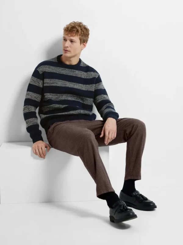 Bukser>SELECTED TAPERED SNØRE BUKSER Brown