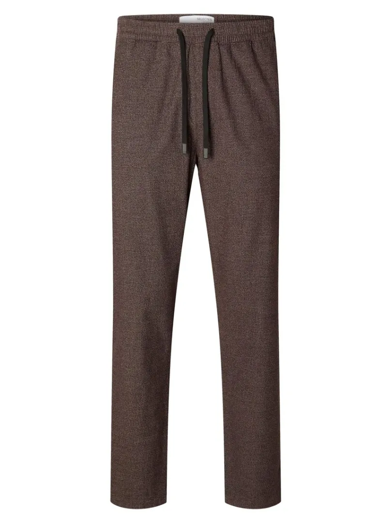 tapered_snre_bukser_4.webp Bukser>SELECTED TAPERED SNØRE BUKSER Brown