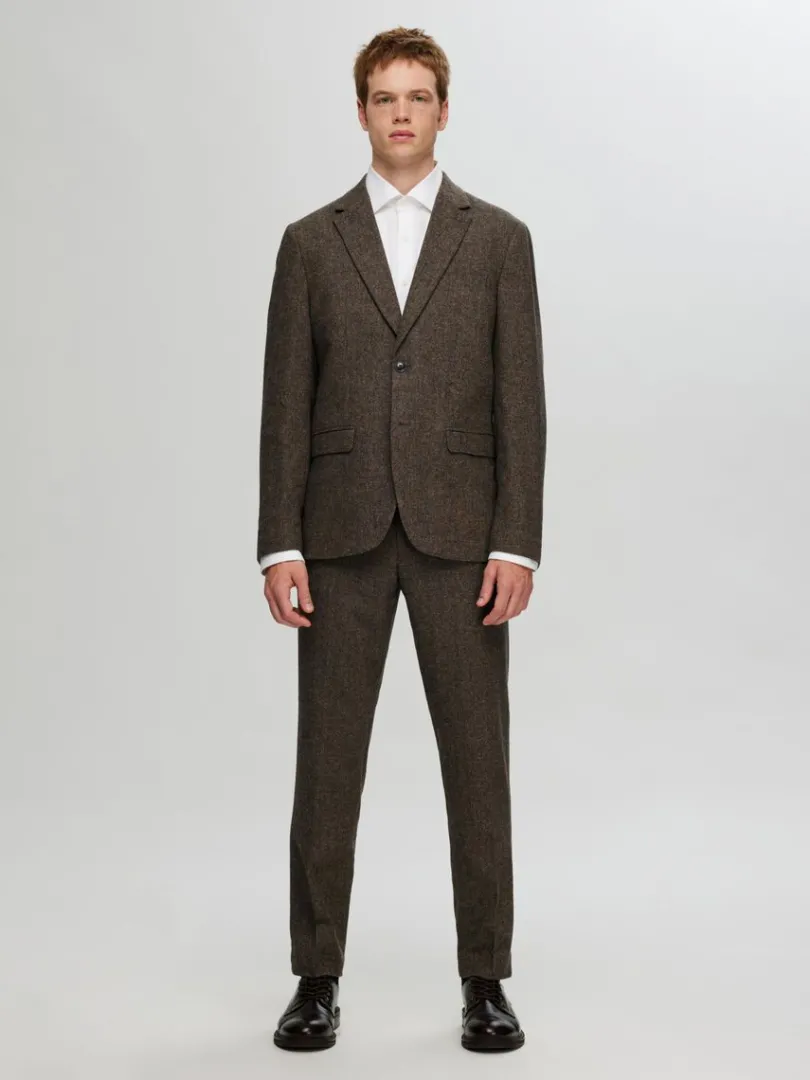 ternet_blazer_1.webp Jakkesæt & Blazers>SELECTED TERNET BLAZER Brown