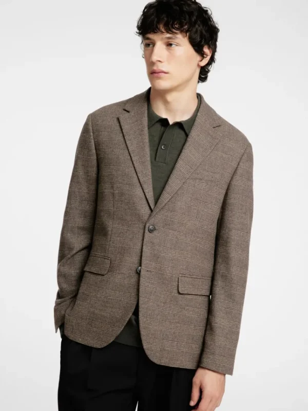 Jakkesæt & Blazers>SELECTED TERNET BLAZER Brown