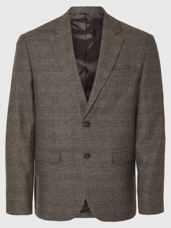 Jakkesæt & Blazers>SELECTED TERNET BLAZER Brown