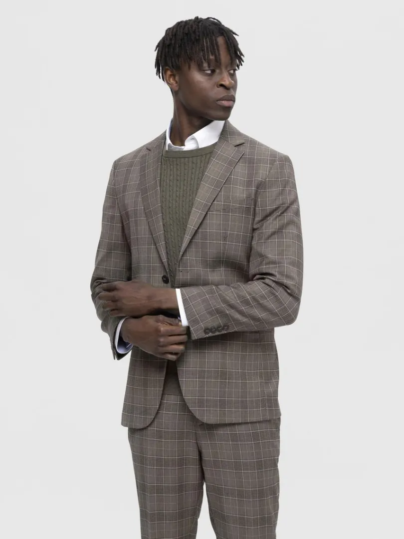 ternet_enkeltradet_blazer_0-2.webp Jakkesæt & Blazers>SELECTED TERNET ENKELTRADET BLAZER Brown